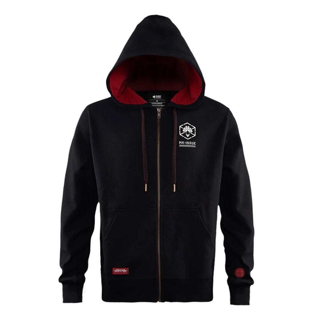 Riot Games Mecha Kingdoms "J8X" Zip-up Hoodie MK-ISSUE Size Large‎ Black